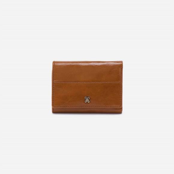 HOBO Handbags - NEW HOBO women's jill mini trifold wallet in truffle